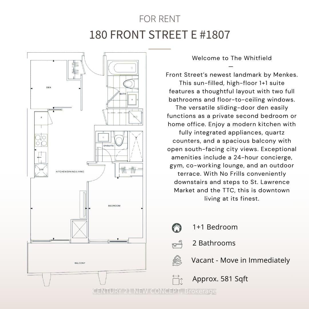 #1807 - 180 Front Street E