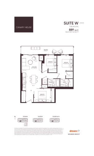 Suite W floor plan