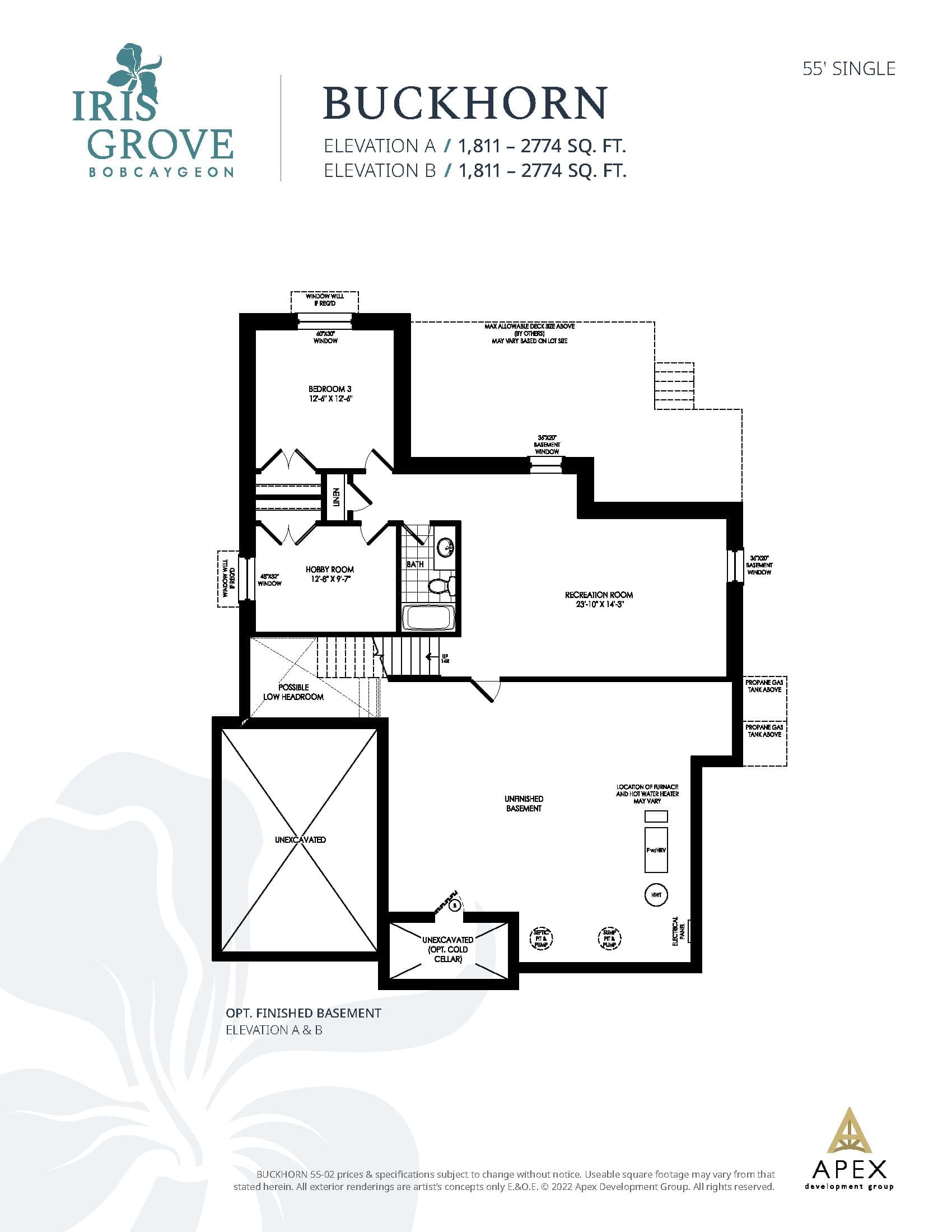 Buckhorn Floor Plan at Iris Grove - 1811 sq.ft 4