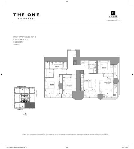 Suite 03 (Option 1) - Upper Tower Collection B floor plan