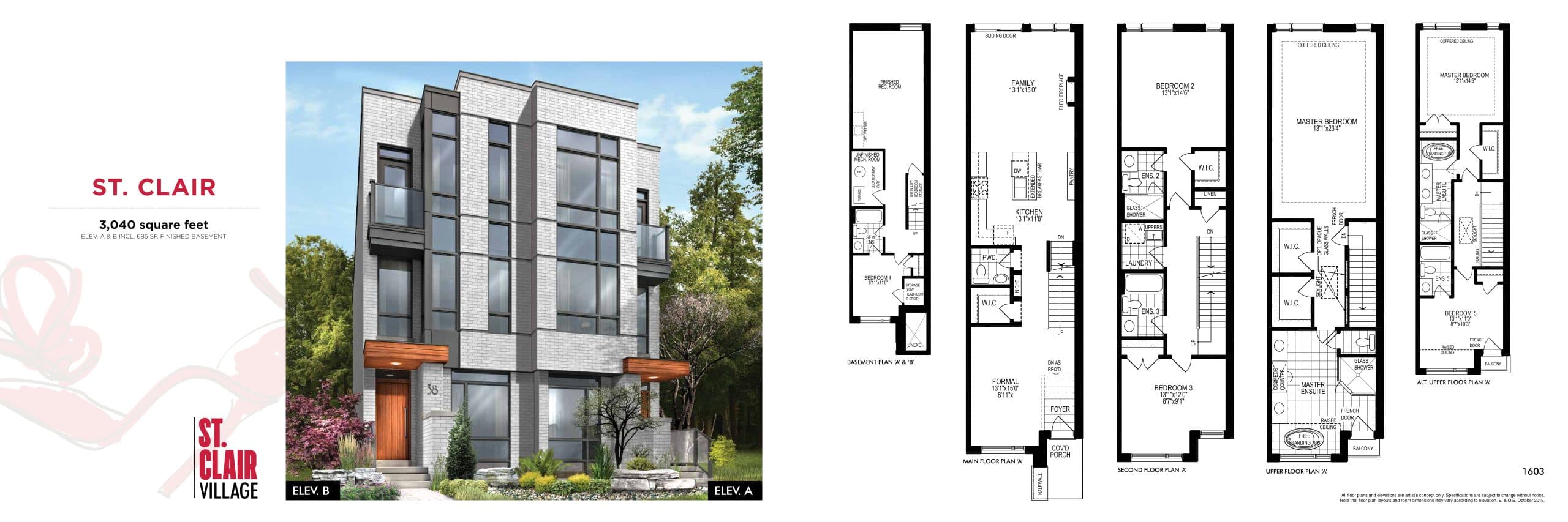 St. Clair Floor Plan at St. Clair Village - 3040 sq.ft