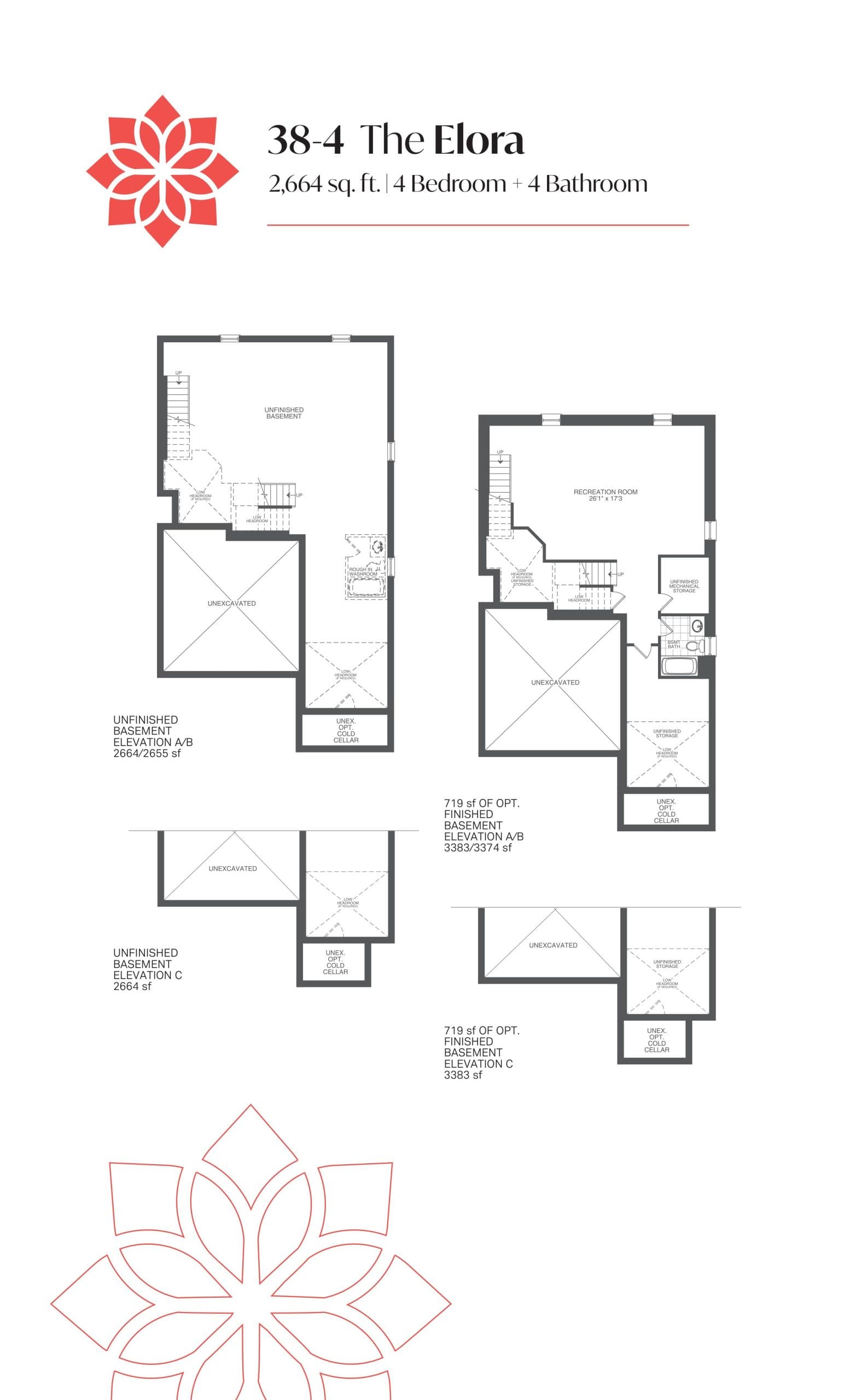 The Elora Floor Plan at The Brightside at Mayfield Village - 2664 sq.ft