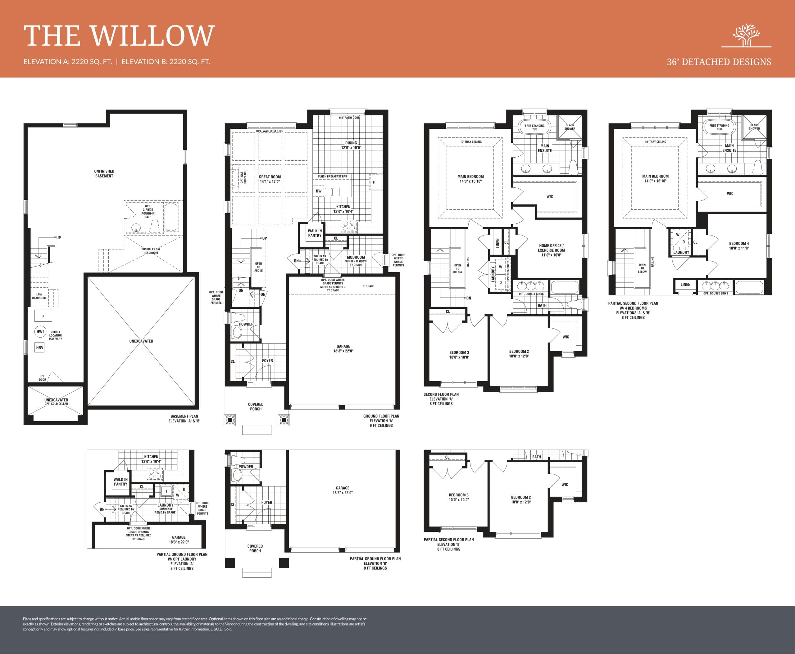 The Willow - Sundance 36' Floor Plan at Midhurst Valley by Sundance Homes - 2220 sq.ft