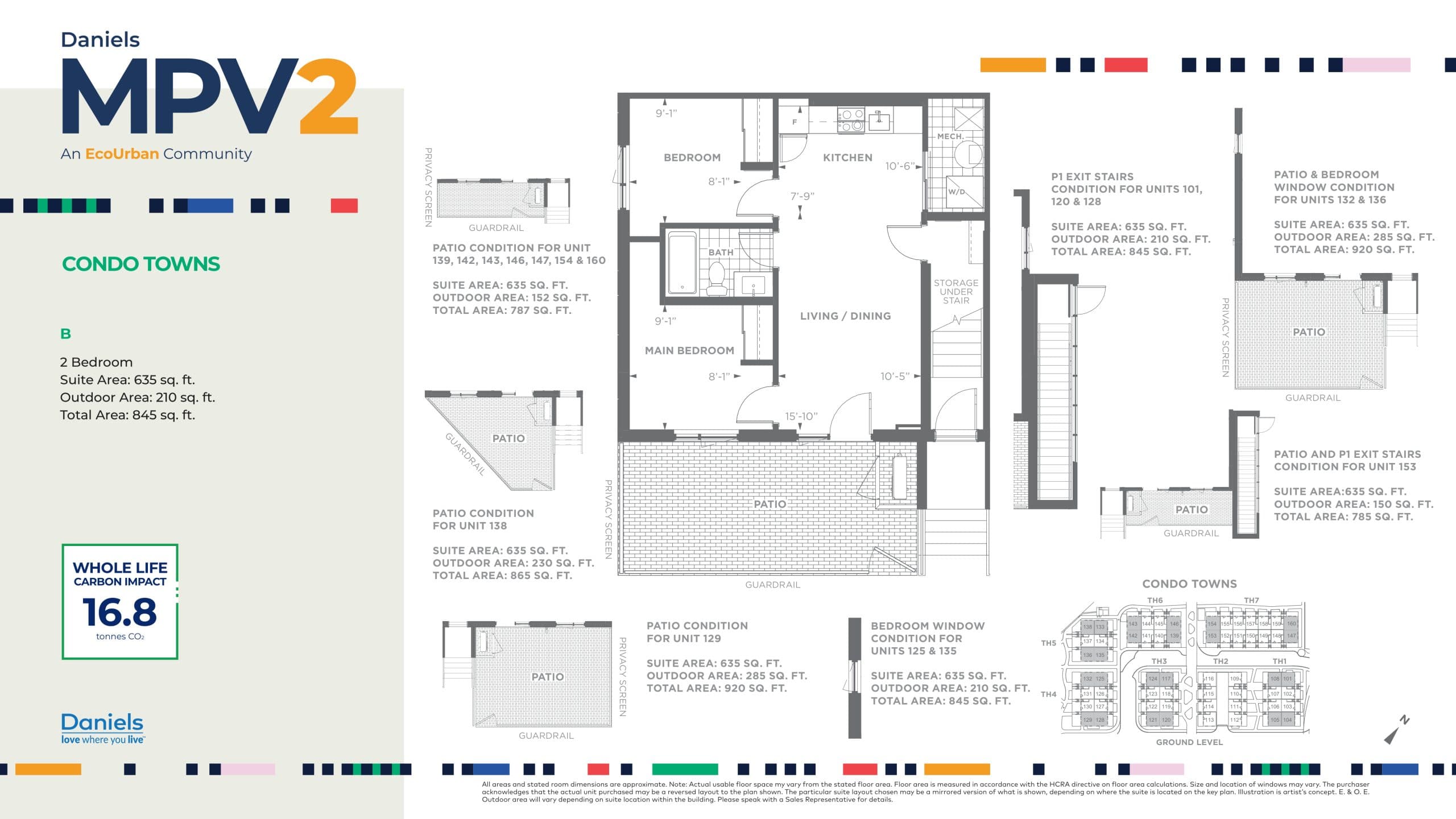 B Floor Plan at Daniels MPV2 Condos - 635 sq.ft