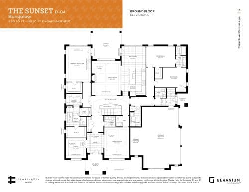 The Sunset - Elevation C (Ground Floor) floor plan