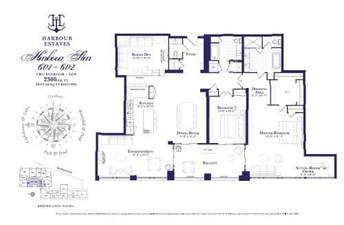 Harbour Star (601 & 602) - Harbour Estates floor plan