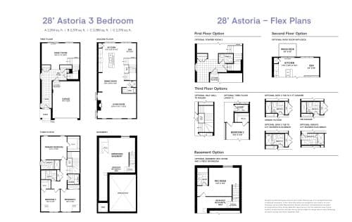 28' Astoria (3 Bedroom with Flex Plans) floor plan