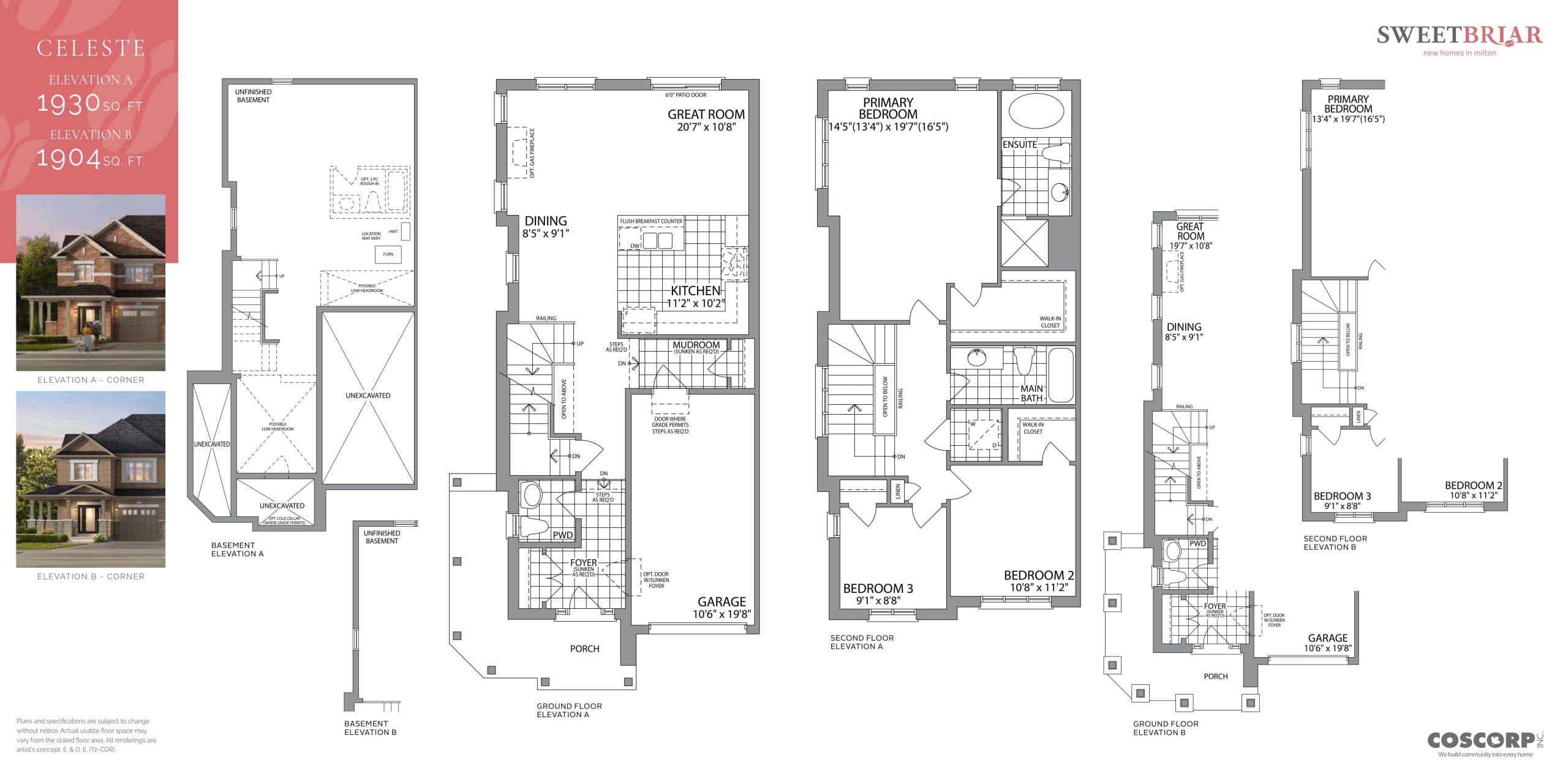 Celeste Floor Plan at Sweetbriar Homes - 1930 sq.ft