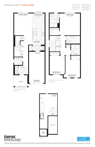 Spruce End (20' Towns) floor plan