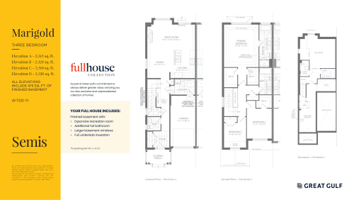 Marigold - Full House Collection floor plan