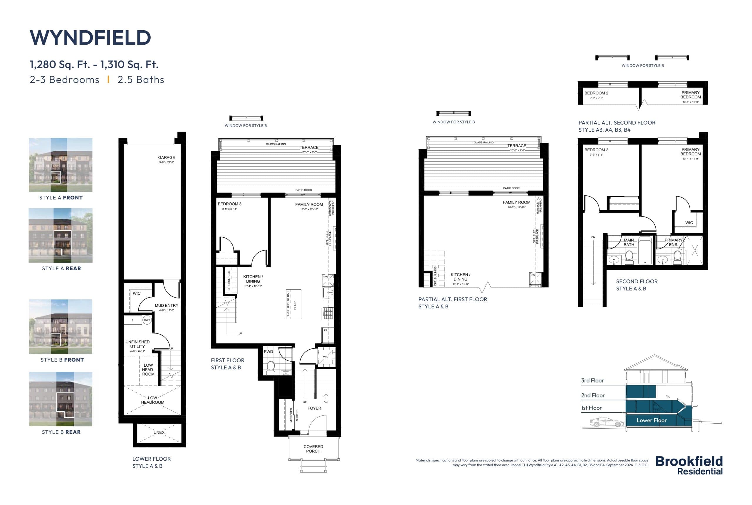 Wyndfield Floor Plan at Garden Square Towns - 1280 sq.ft