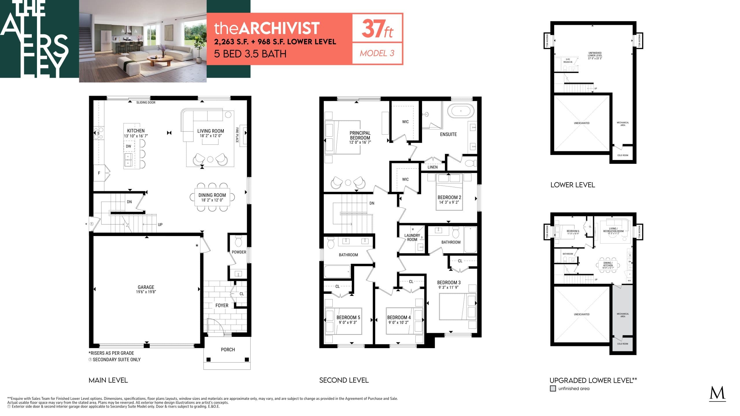 The Archivist Floor Plan at The Attersley Homes - 2263 sq.ft