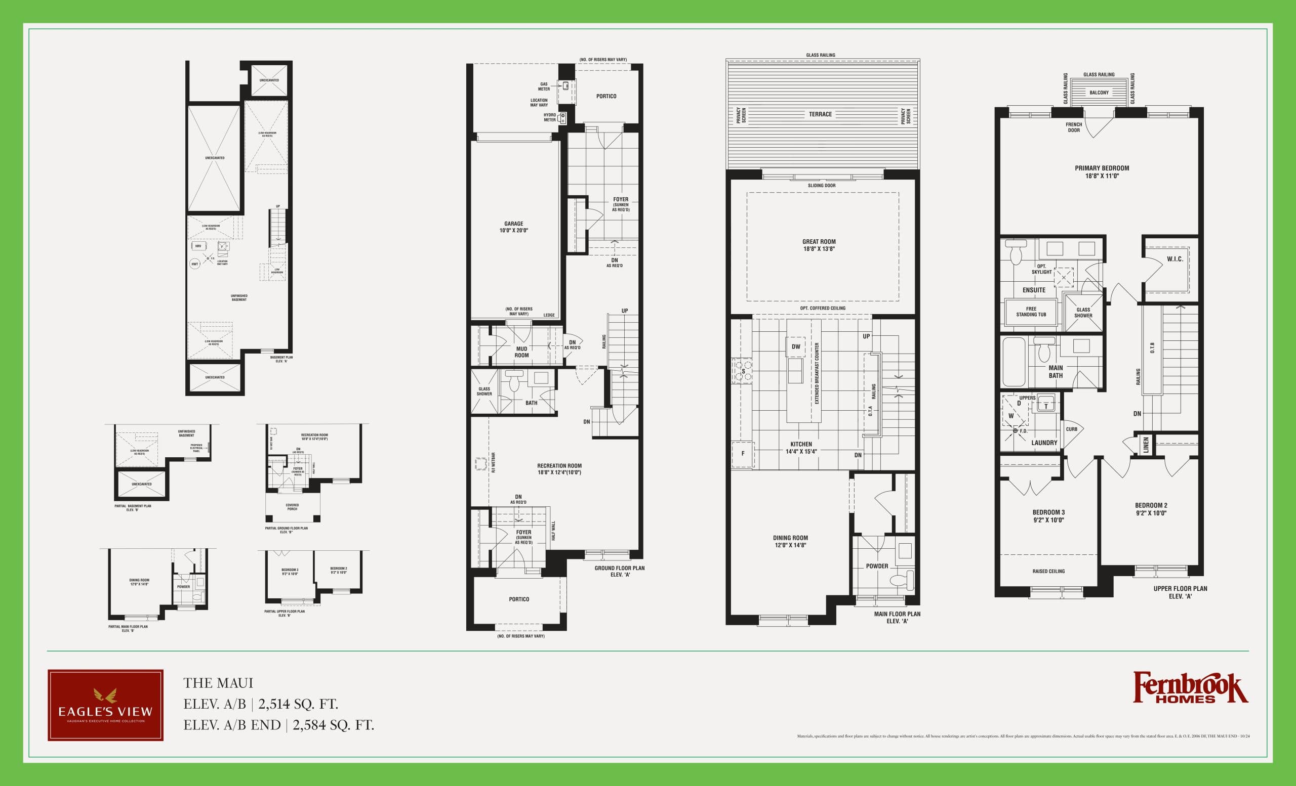 The Maui Floor Plan at Eagle’s View Towns - 2584 sq.ft