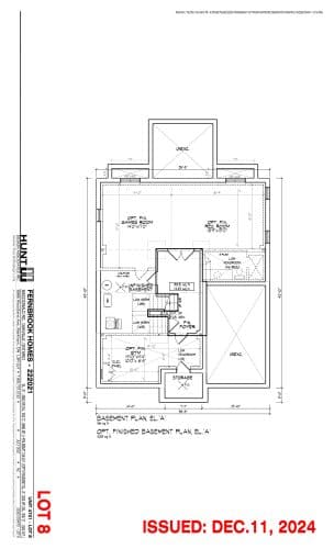 Unit 4701 - Lot 8 (Basement) Elev. A floor plan