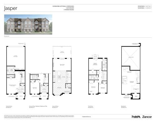 Jasper - Elevation B floor plan