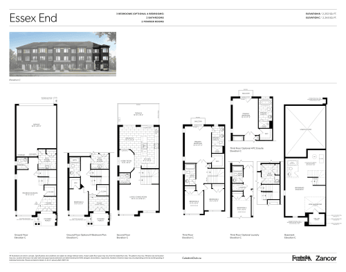 Essex End - Elevation C floor plan