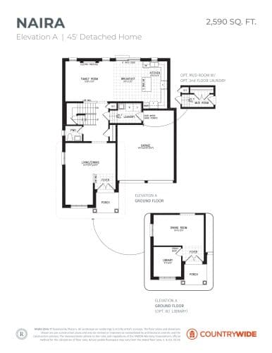 Naira - Elevation A floor plan
