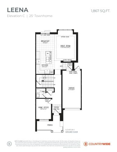 Leena - Elevation C floor plan