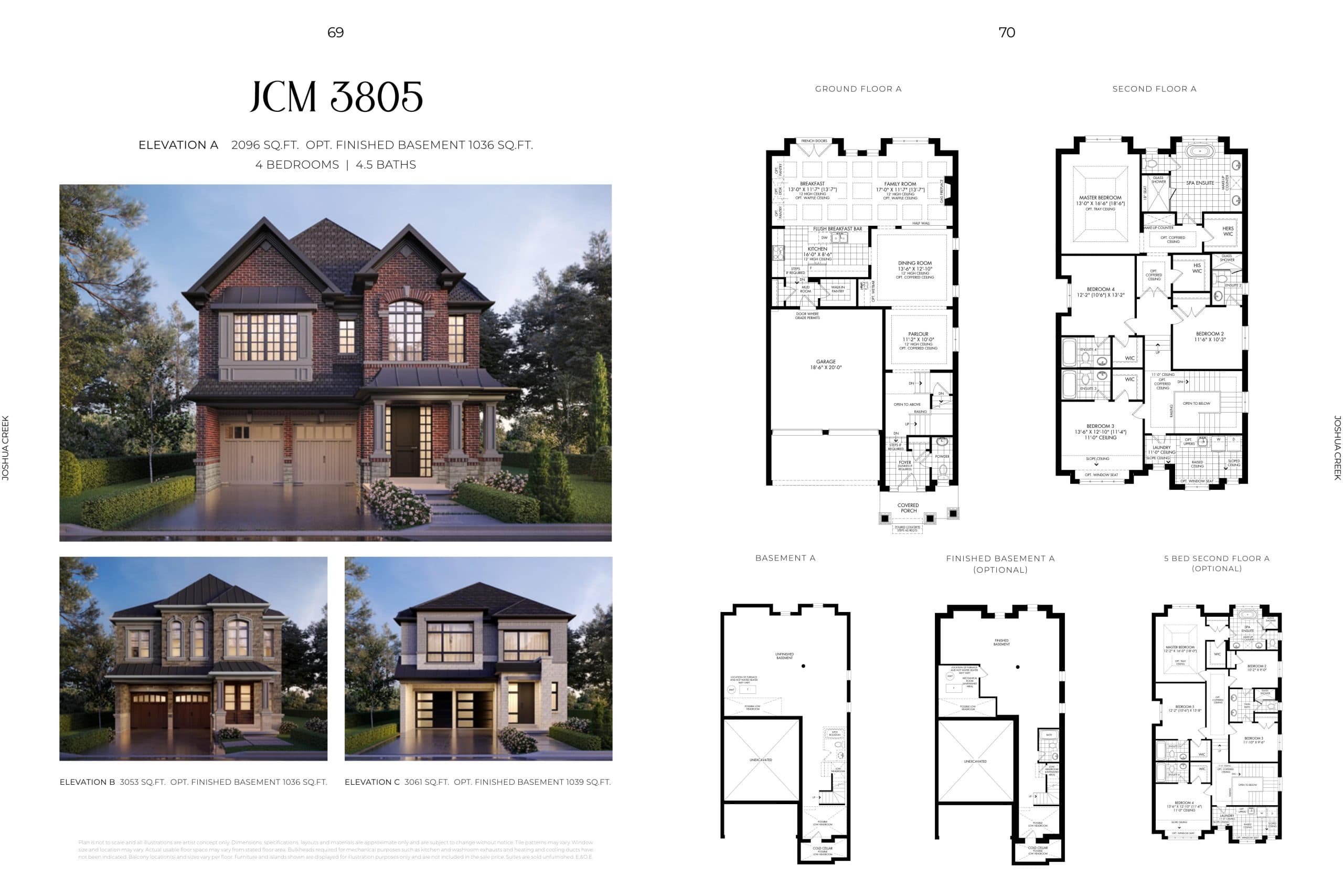 JCM 3805 Floor Plan at Joshua Creek Montage - Single Family Homes by Primont Homes - 3061 sq.ft