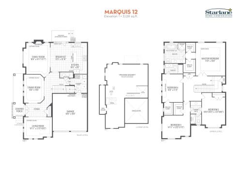Marquis 12 Elevation 1 floor plan