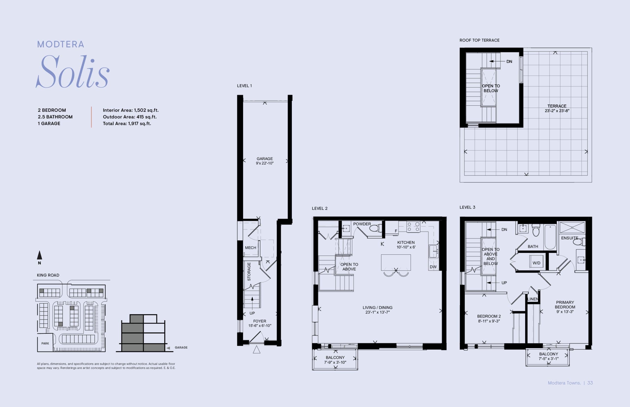 Solis Floor Plan at Modtera Towns - 1502 sq.ft