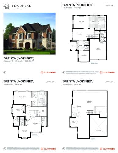 Brenta (Elevation B) Modified floor plan