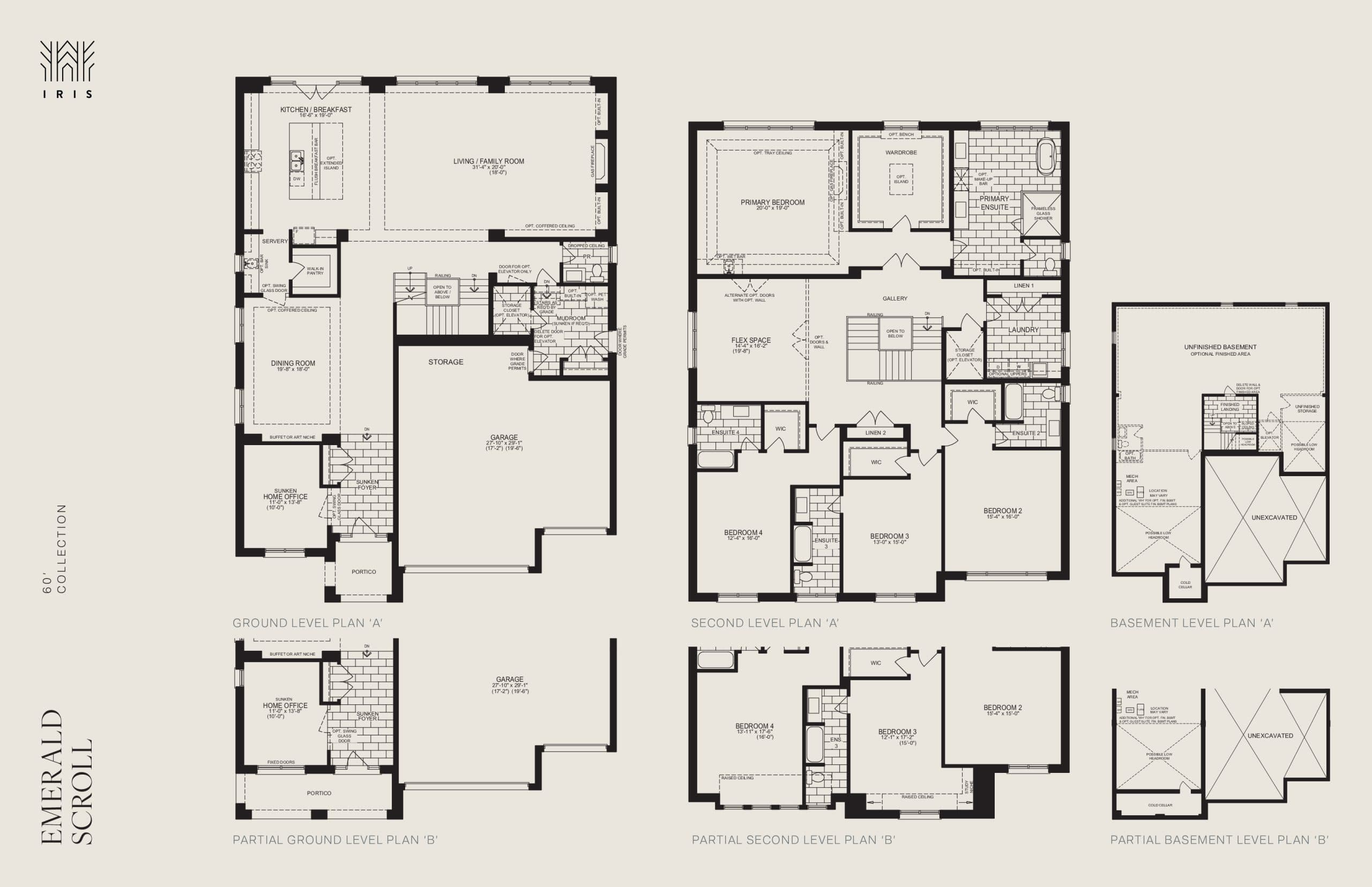 Emerald Scroll (1/2) Floor Plan at Iris by Acorn - 5615 sq.ft