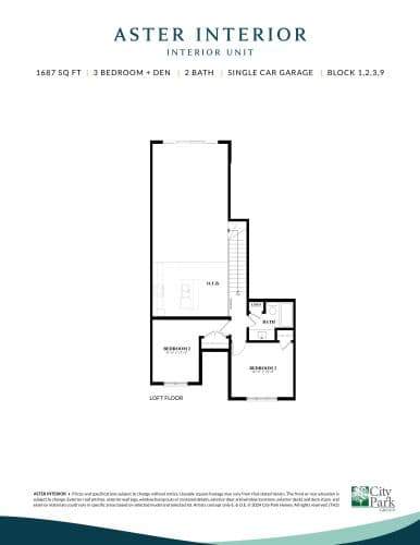Aster Interior - Loft Floor floor plan
