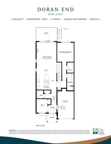 Doran End - Main Floor floor plan