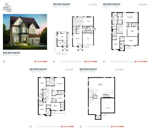 Secretariat (Elevation B) floor plan