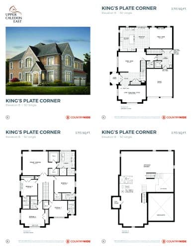 King's Plate Corner (Elevation B) floor plan