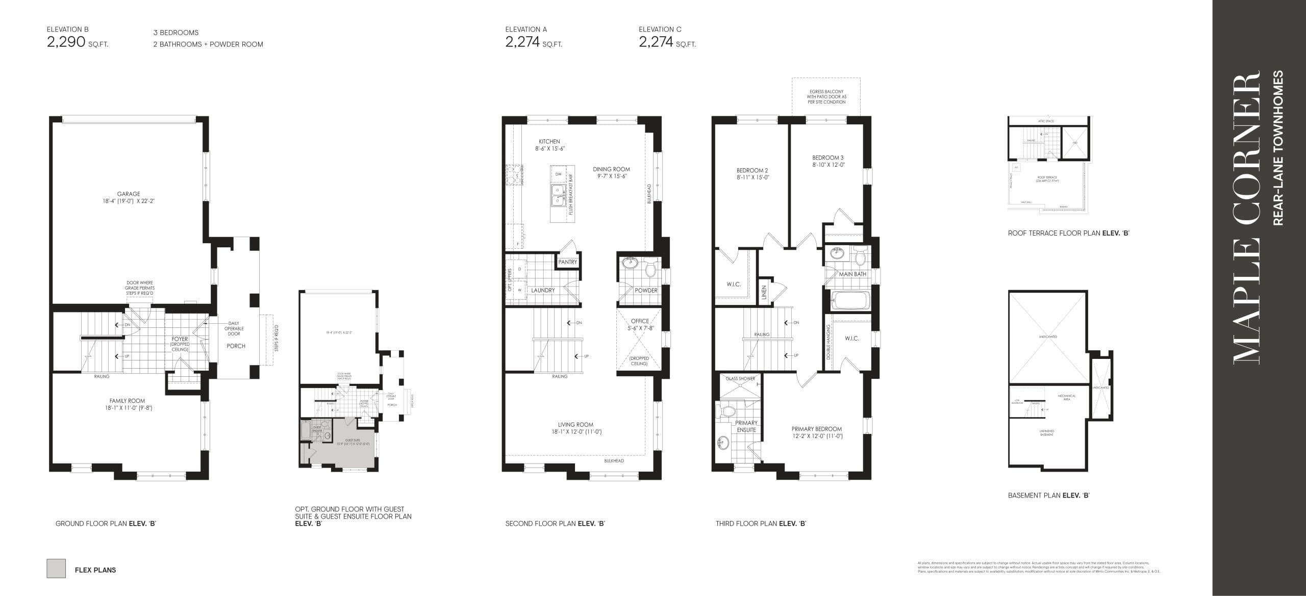 Maple Corner Floor Plan at Union Village Phase 2B - 2274 sq.ft
