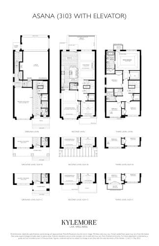 Asana (3103) Elev. A - C with Elevator floor plan