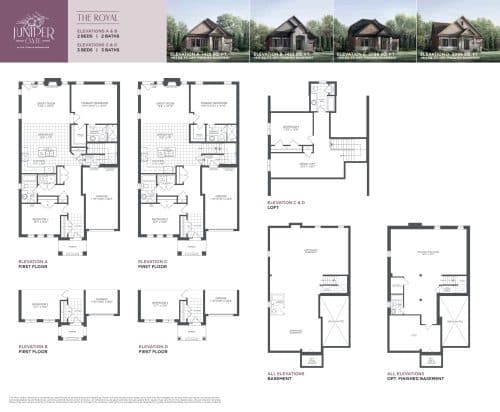 The Royal Elevations C & D (The Bungalow Collection) floor plan