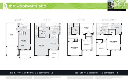 The Woolworth End floor plan