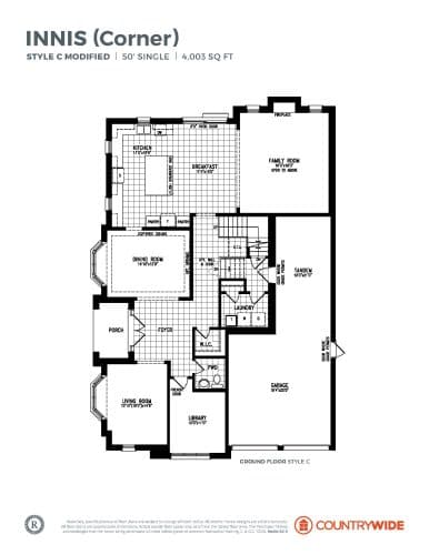 Innis (Corner) - Style C Modified floor plan