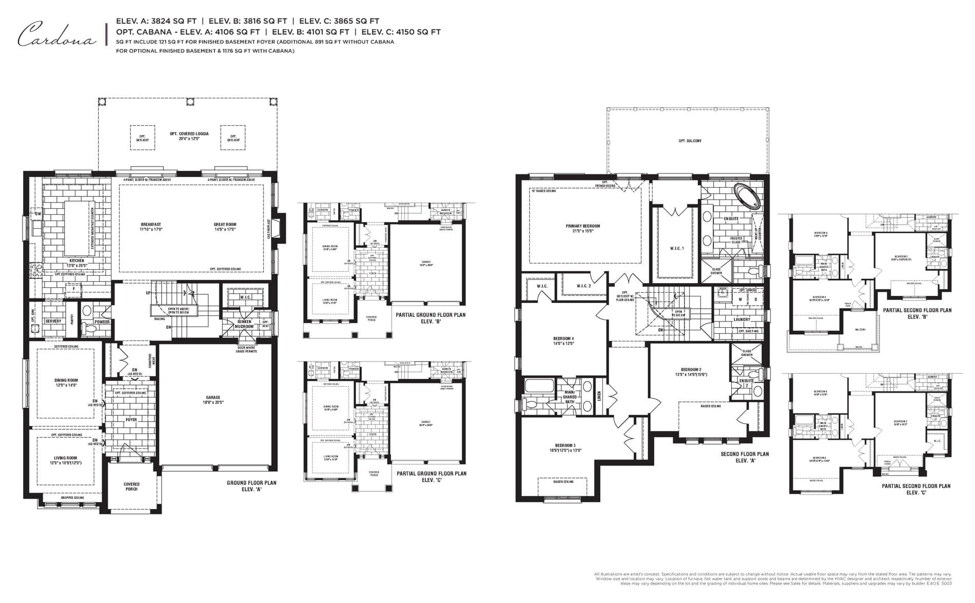 Cardona 50' Floor Plan at King's Calling - 3865 sq.ft