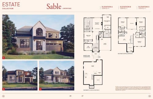 Sable (4 Bed) (Estate Collection) floor plan