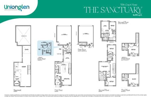The Sanctuary with Coach House (The Senses Collection) floor plan
