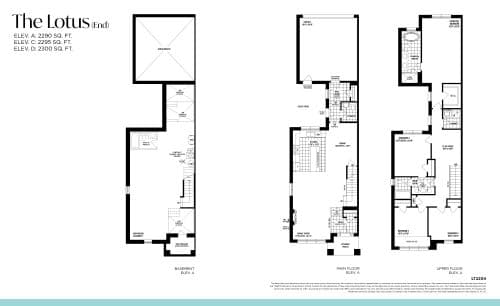 The Lotus (End) (Courtyard Towns) floor plan
