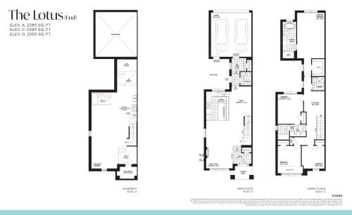 The Lotus (End) (Courtyard Towns) floor plan