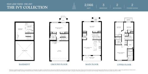 Ivy Collection - End Unit floor plan